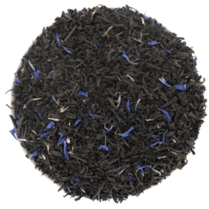 thé noir earl grey supérieur fleurs bleues