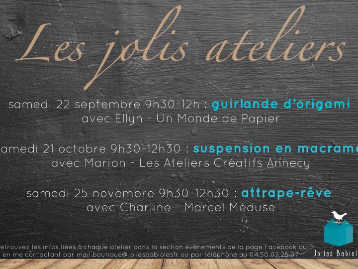 Les Jolis Ateliers #1