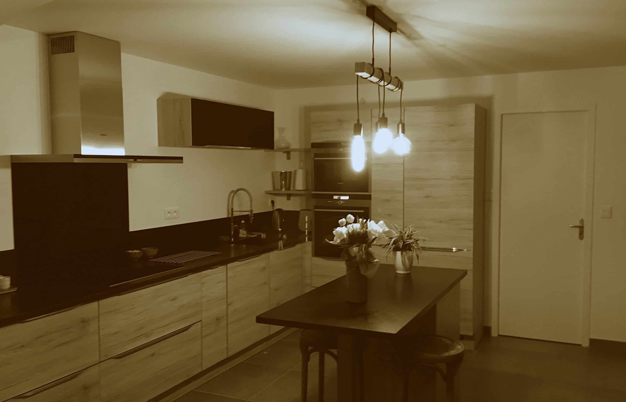 Projet déco une cuisine ouverte et toute en longueur Jolies Babioles