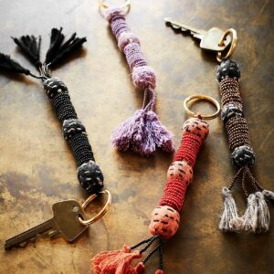 Porte-clés Grigri orange madam stoltz