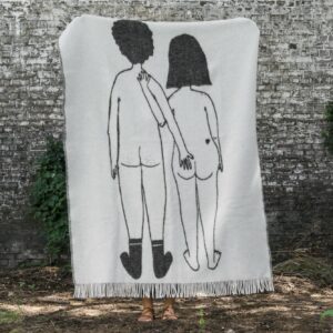 Plaid en laine Naked Couple Helen B.