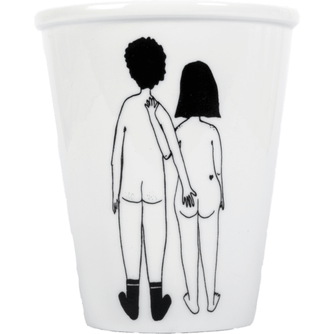 Tasse en porcelaine Naked couple - Helen B.