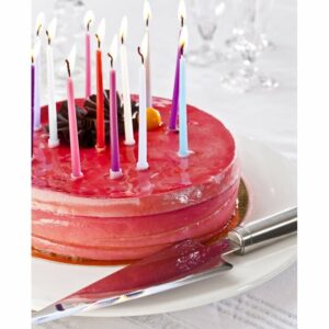 Assortiment de 20 bougies d’anniversaire rosé
