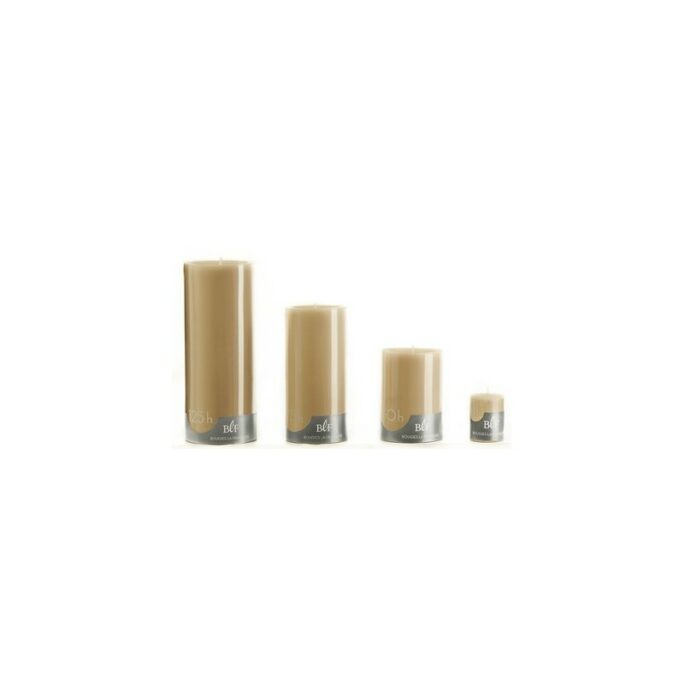 Bougie cylindrique 10cm 50h taupe