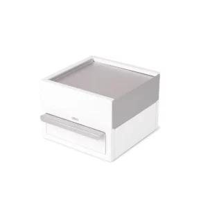 Boîte à bijoux MINI STOWIT Blanc / Nickel