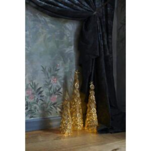 Arbre décoratif lumineux doré KRISTINE 43cm