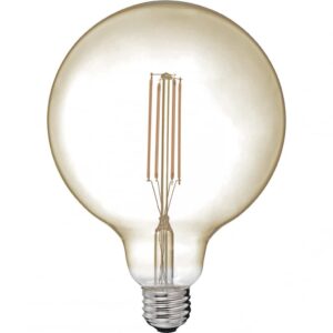 Ampoule LED décorative D9,5cm culot E27 - ambrée - GLOBE